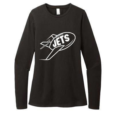 Jets Vintage Jet Ball Womens CVC Long Sleeve Shirt