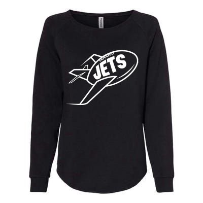 Jets Vintage Jet Ball Womens California Wash Sweatshirt