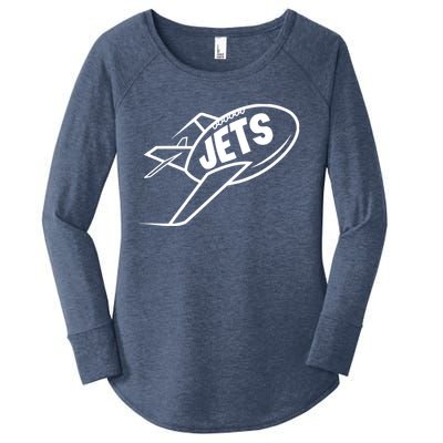 Jets Vintage Jet Ball Women's Perfect Tri Tunic Long Sleeve Shirt