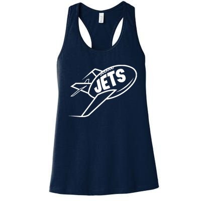 Jets Vintage Jet Ball Women's Racerback Tank