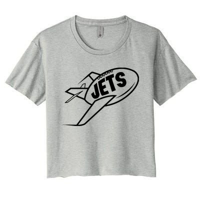 Jets Vintage Jet Ball Women's Crop Top Tee