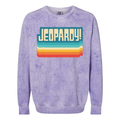 Jeopardy! Vintage Jeopardy Colorblast Crewneck Sweatshirt