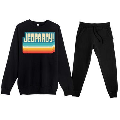 Jeopardy! Vintage Jeopardy Premium Crewneck Sweatsuit Set