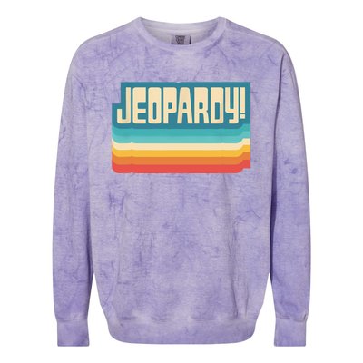 Jeopardy! Vintage Jeopardy Colorblast Crewneck Sweatshirt