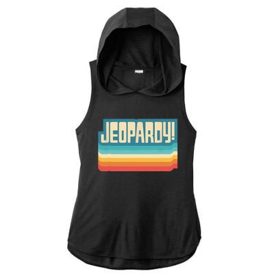 Jeopardy! Vintage Jeopardy Ladies PosiCharge Tri-Blend Wicking Draft Hoodie Tank