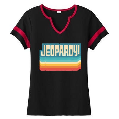 Jeopardy! Vintage Jeopardy Ladies Halftime Notch Neck Tee