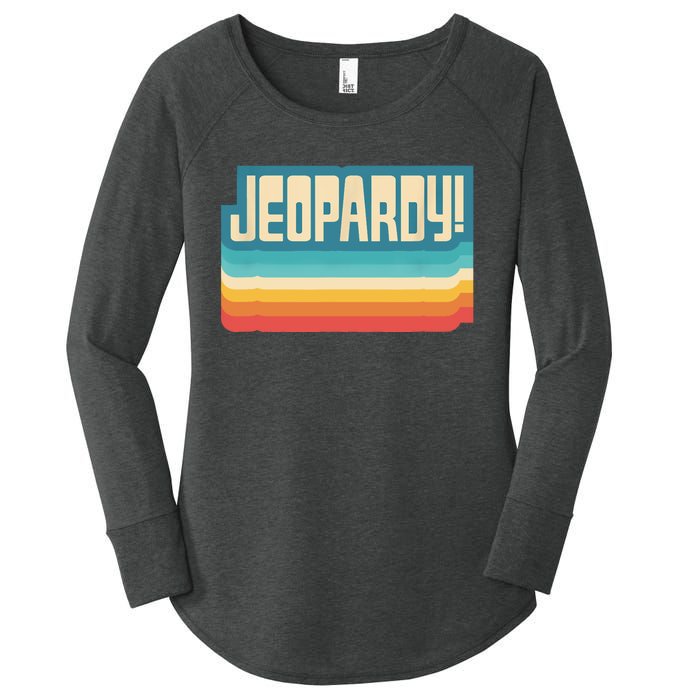 Jeopardy! Vintage Jeopardy Women's Perfect Tri Tunic Long Sleeve Shirt