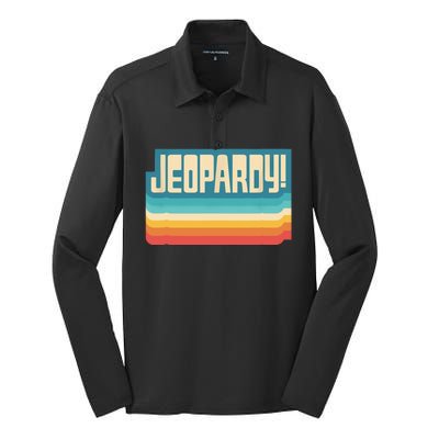 Jeopardy! Vintage Jeopardy Silk Touch Performance Long Sleeve Polo