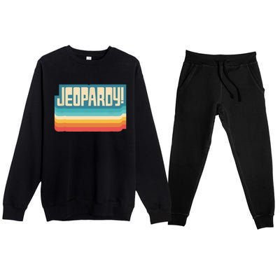 Jeopardy! Vintage Jeopardy Premium Crewneck Sweatsuit Set