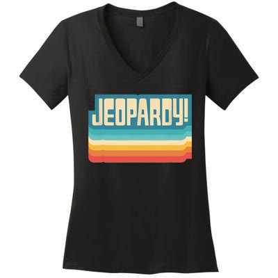 Jeopardy! Vintage Jeopardy Women's V-Neck T-Shirt