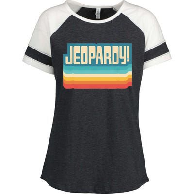 Jeopardy! Vintage Jeopardy Enza Ladies Jersey Colorblock Tee