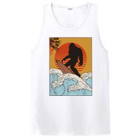 Japanese Vintage Kanagawa Art Surfing Bigfoot Hanging Ten PosiCharge Competitor Tank