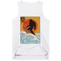 Japanese Vintage Kanagawa Art Surfing Bigfoot Hanging Ten Tank Top