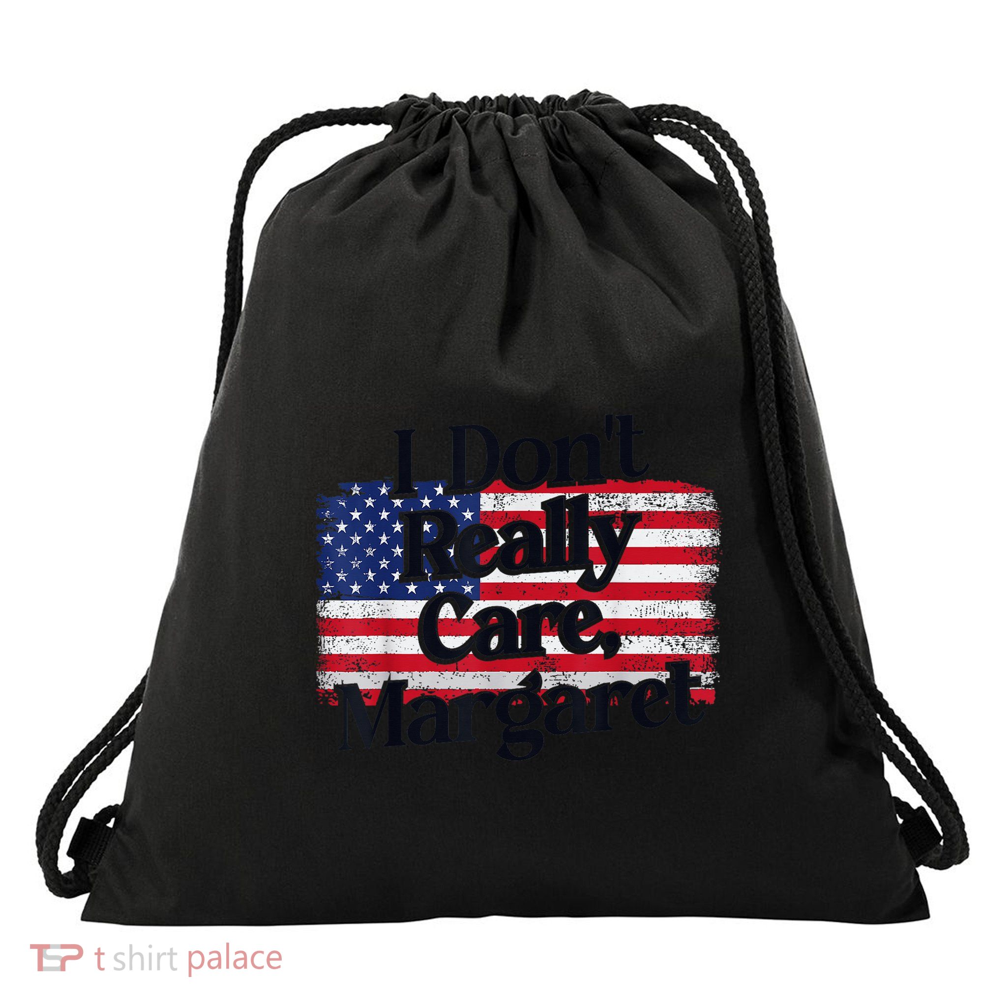 Jd Vance Meme I Dont Really Care Margaret Drawstring Bag