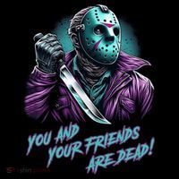 Jason Voorhees Nes Retro 8bit Horror Graphic 16 in Basic Backpack