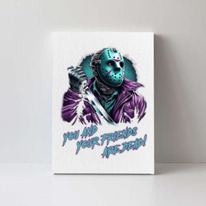 Jason Voorhees Nes Retro 8bit Horror Graphic Canvas