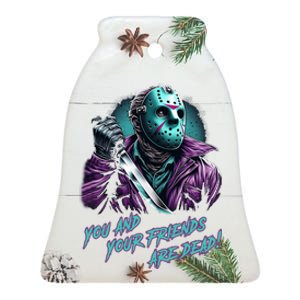 Jason Voorhees Nes Retro 8bit Horror Graphic Ceramic Bell Ornament