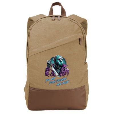 Jason Voorhees Nes Retro 8bit Horror Graphic Cotton Canvas Backpack