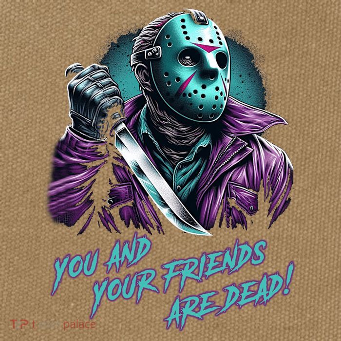 Jason Voorhees Nes Retro 8bit Horror Graphic Cotton Canvas Backpack