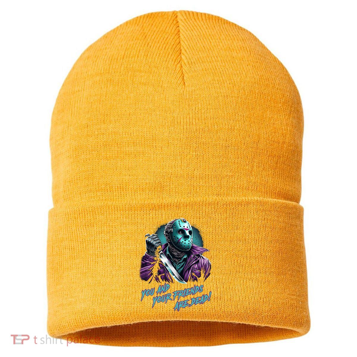 Jason Voorhees Nes Retro 8bit Horror Graphic Sustainable Knit Beanie