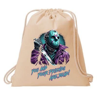 Jason Voorhees Nes Retro 8bit Horror Graphic Drawstring Bag