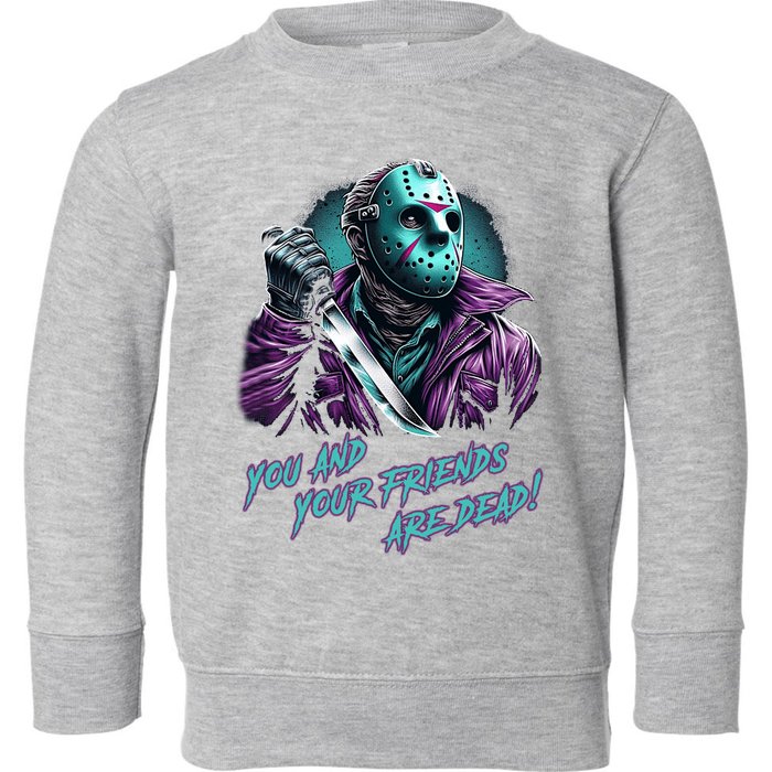 Jason Voorhees Nes Retro 8bit Horror Graphic Toddler Sweatshirt