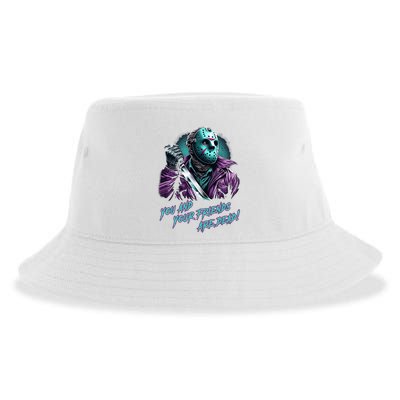 Jason Voorhees Nes Retro 8bit Horror Graphic Sustainable Bucket Hat