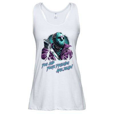 Jason Voorhees Nes Retro 8bit Horror Graphic Ladies Essential Flowy Tank