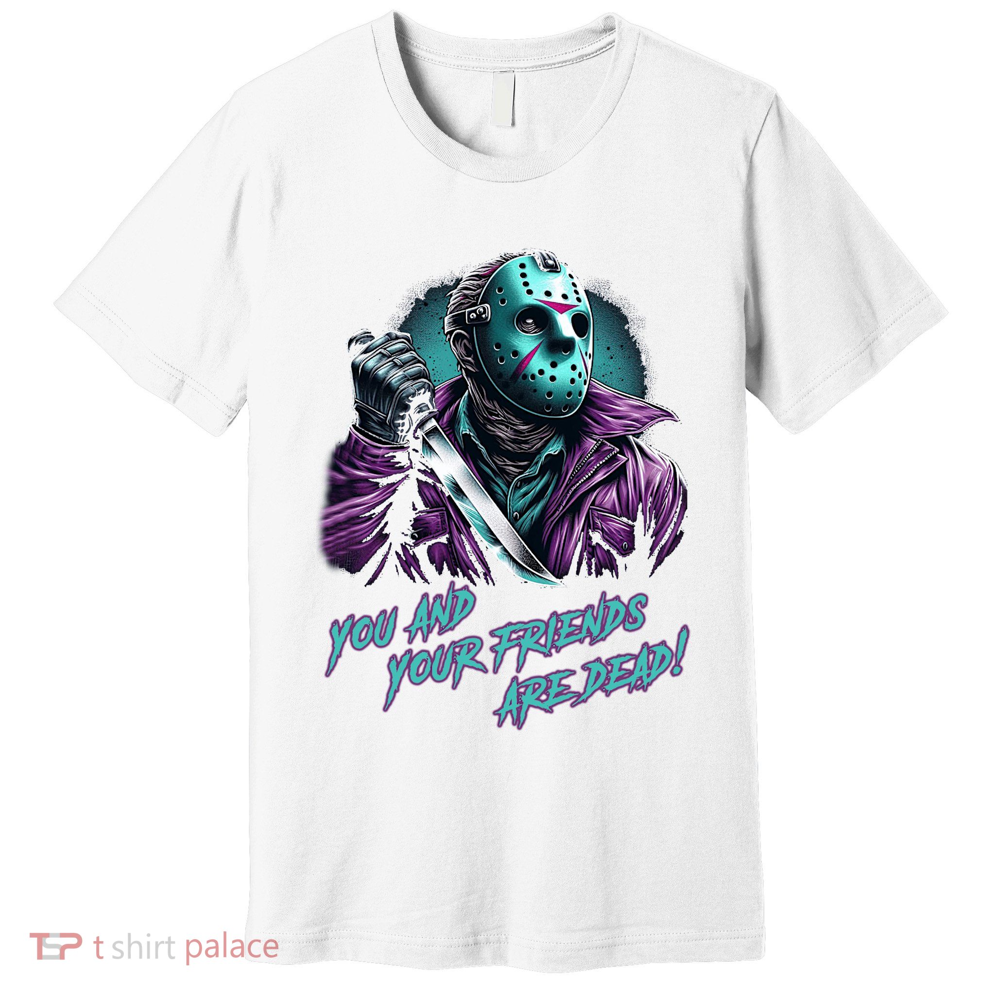 Jason Voorhees Nes Retro 8bit Horror Graphic Premium T-Shirt
