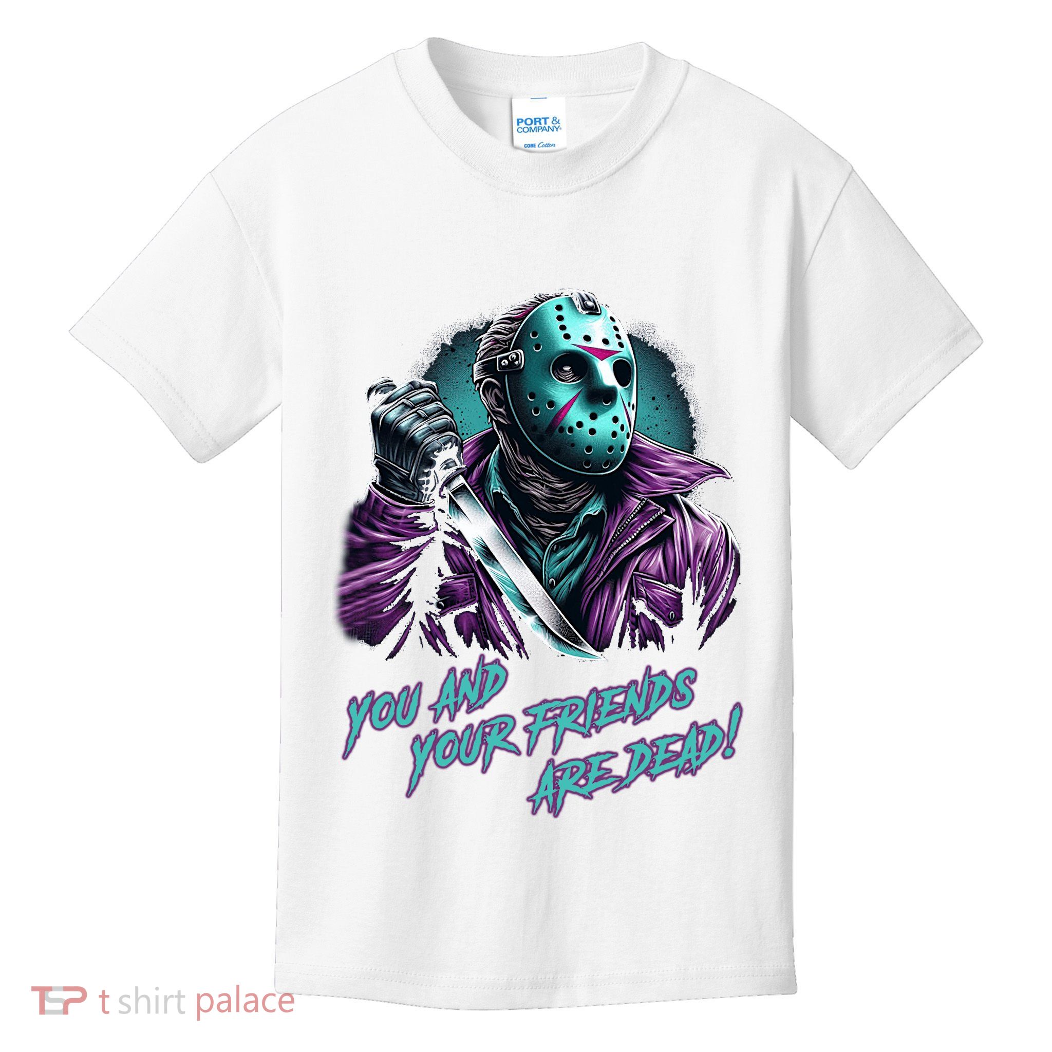 Jason Voorhees Nes Retro 8bit Horror Graphic Kids T-Shirt