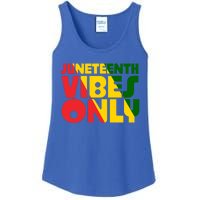 Juneteenth Vibes Only African America Flag Indepedence Day Gift Ladies Essential Tank