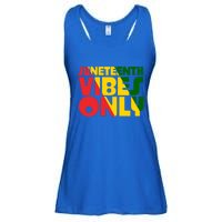 Juneteenth Vibes Only African America Flag Indepedence Day Gift Ladies Essential Flowy Tank