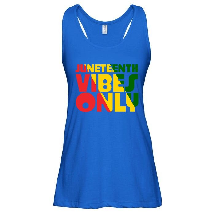 Juneteenth Vibes Only African America Flag Indepedence Day Gift Ladies Essential Flowy Tank