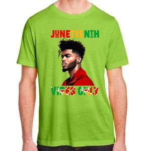 Juneteenth Vibes Only Black King Black Freedom Afro Gift Adult ChromaSoft Performance T-Shirt