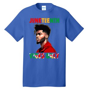 Juneteenth Vibes Only Black King Black Freedom Afro Gift Tall T-Shirt