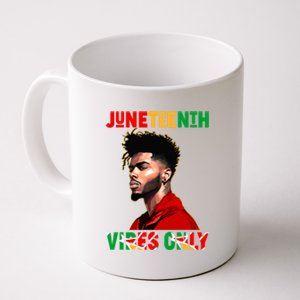 Juneteenth Vibes Only Black King Black Freedom Afro Gift Coffee Mug