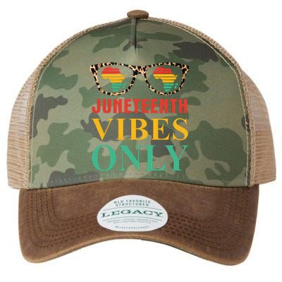 Juneteenth Vibes Only Leopard Vintage Legacy Tie Dye Trucker Hat