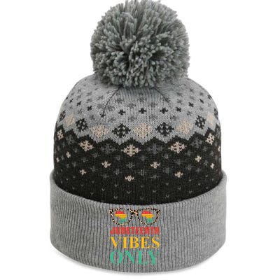 Juneteenth Vibes Only Leopard Vintage The Baniff Cuffed Pom Beanie