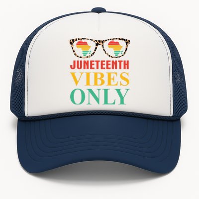 Juneteenth Vibes Only Leopard Vintage Trucker Hat