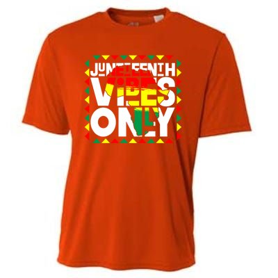 Juneteenth Vibes Only Celebrate Juneteenth Map Of Africa Gift Cooling Performance Crew T-Shirt