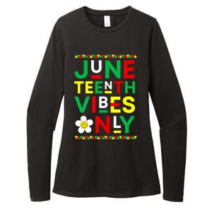 Juneteenth Vibes Only Freedom Independence Day Juneteenth Womens CVC Long Sleeve Shirt