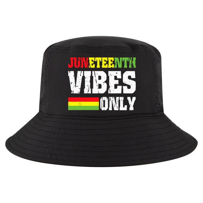 JUNETEENTH VIBES ONLY June 19 1865 Celebrate Black History Cool Comfort Performance Bucket Hat