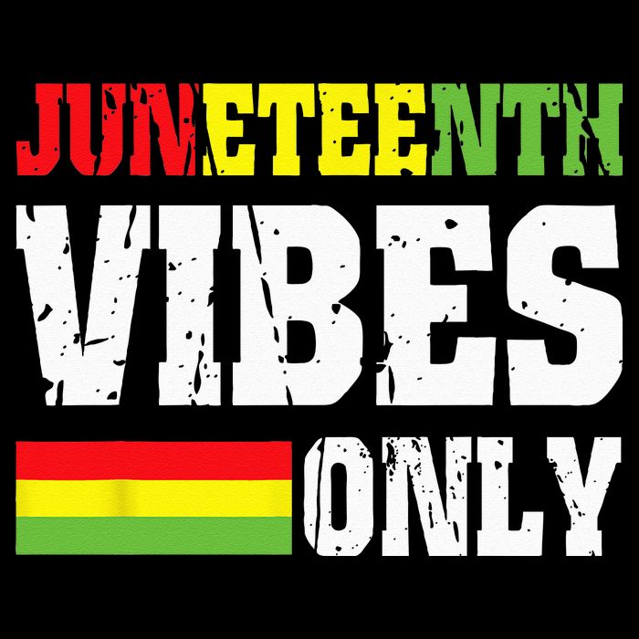 JUNETEENTH VIBES ONLY June 19 1865 Celebrate Black History Drawstring Bag
