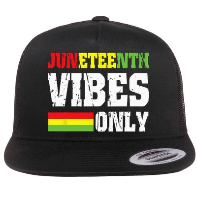 JUNETEENTH VIBES ONLY June 19 1865 Celebrate Black History Flatbill Hat