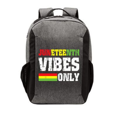 JUNETEENTH VIBES ONLY June 19 1865 Celebrate Black History Vector Backpack
