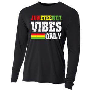 JUNETEENTH VIBES ONLY June 19 1865 Celebrate Black History Cooling Performance Long Sleeve Crew