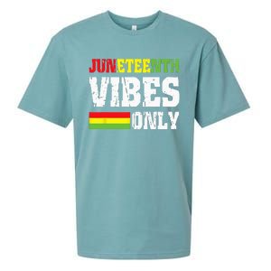 JUNETEENTH VIBES ONLY June 19 1865 Celebrate Black History Sueded Cloud Jersey T-Shirt