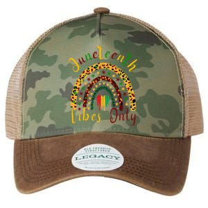 Juneteenth Vibes Only Leopard Rainbow Juneteeth Legacy Tie Dye Trucker Hat