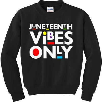 Junenth Vibes Only Melanin Black Men Women Kids Boy Kids Sweatshirt