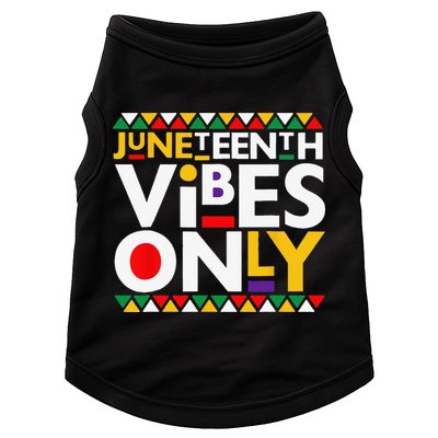 Juneteenth Vibes Only 1865 African American Doggie Tank